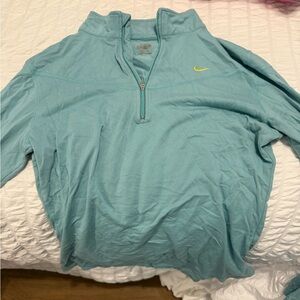 Blue Nike zip up sweatshirt